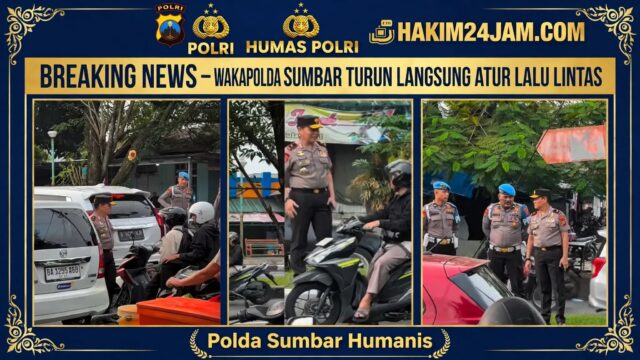 Humanis dan Inspiratif, Wakapolda Sumbar Brigjen Solihin Turun Langsung Atur Lalu Lintas di Padang
