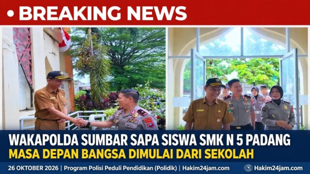 MASA DEPAN BANGSA DIMULAI DARI SEKOLAH: Wakapolda Sumbar Motivasi Siswa SMK N 5 Padang Lewat Program Polidik